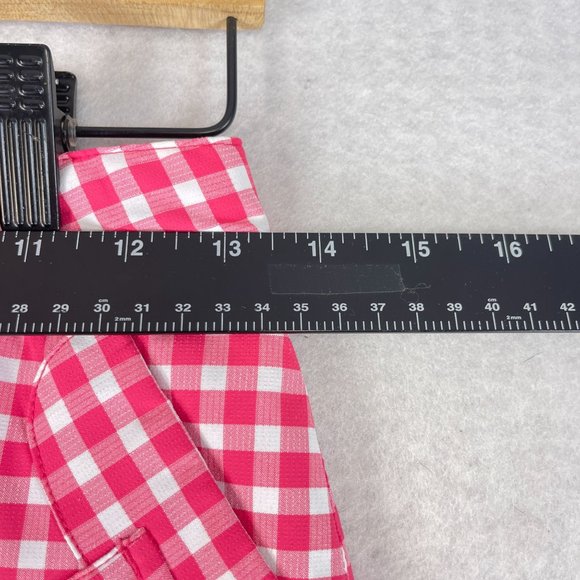 NWOT NIKE Womens M Pink Gingham Dri Fit Golf Skort Performance Inside Pocket - Picture 6 of 11